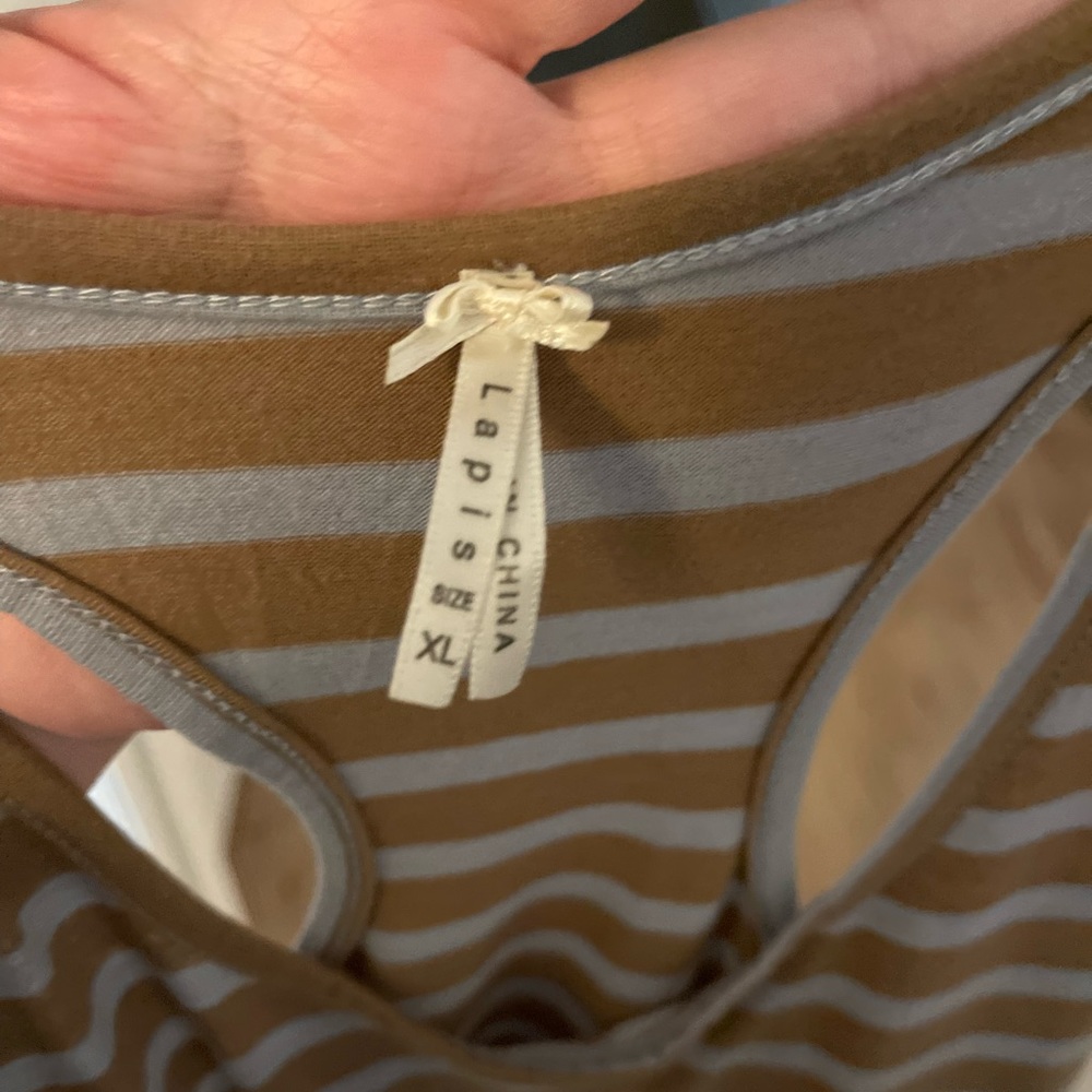 Blue/brown Racerback bodycon maxi dress size XL